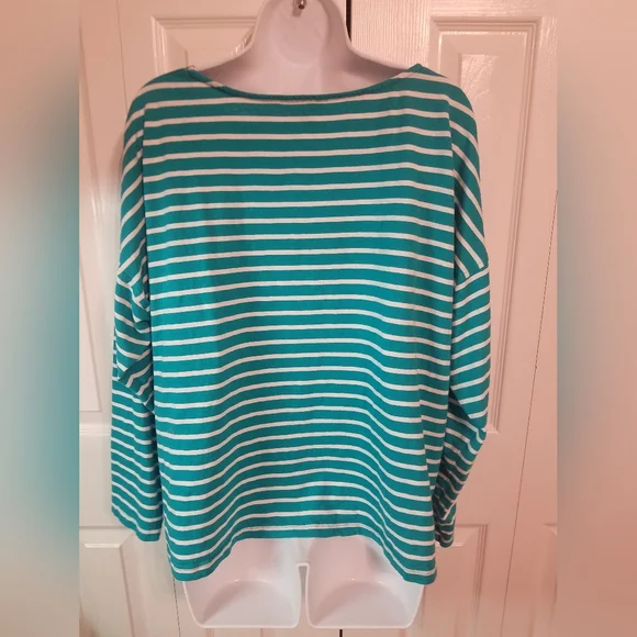 Joules Blue Green Relaxed Tunic with Floral Design - Picture 5 of 7